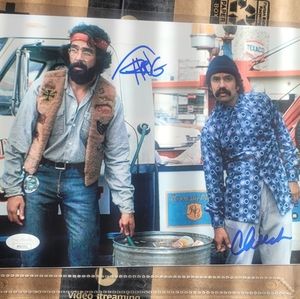 Autographed photo (Cheech and Chong)